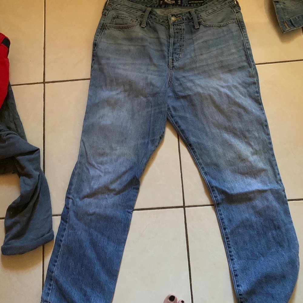 Hollister high rise non stretch vintage straight